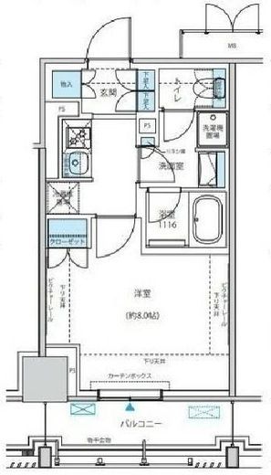 リージア海老名ビナフロント 507 間取り図