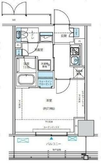 リージア海老名ビナフロント 513 間取り図
