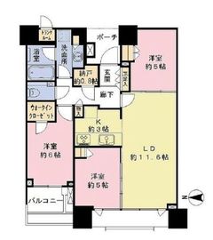 ドゥ・トゥール 7階 間取り図