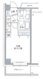 プライムアーバン豊洲 601 間取り図