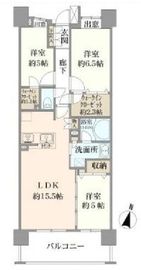 クレストプライムレジデンス アベニュー壱番街 13階 間取り図