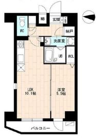 エースハイツ森下 6階 間取り図