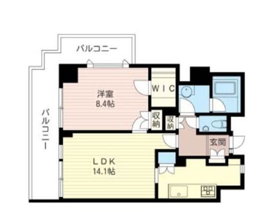 グランドメゾン落合 2階 間取り図