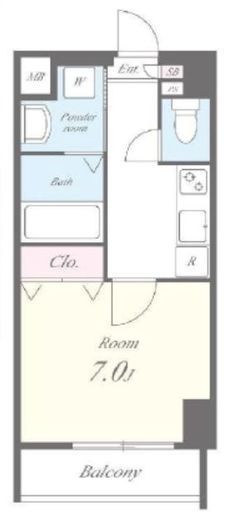 ミラージュエヴァン 703 間取り図