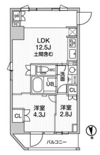 nido SHIN-OKACHIMACHI 401 間取り図