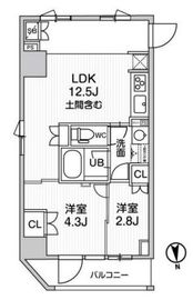 nido SHIN-OKACHIMACHI 401 間取り図