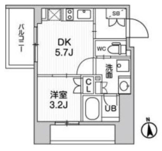 nido SHIN-OKACHIMACHI 405 間取り図