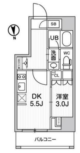 nido SHIN-OKACHIMACHI 503 間取り図