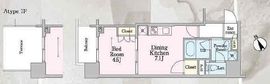 ラグゼナ磯子 401 間取り図