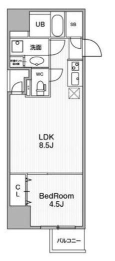 アーバンフラッツ池袋プレミアム 906 間取り図