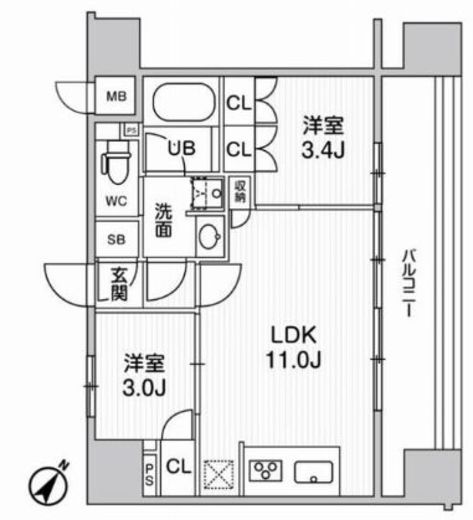 nido SUGAMO 503 間取り図