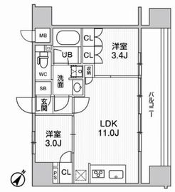 nido SUGAMO 1403 間取り図