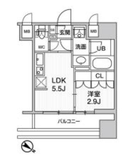 nido SUGAMO 805 間取り図