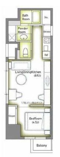 アーバンフラッツ池袋プレミアム 1006 間取り図