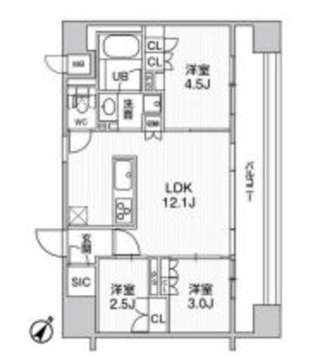nido SUGAMO 1104 間取り図