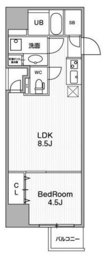 アーバンフラッツ池袋プレミアム 1106 間取り図