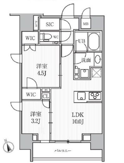 シーズンフラッツ大森ブライト 501 間取り図