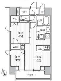 シーズンフラッツ大森ブライト 801 間取り図