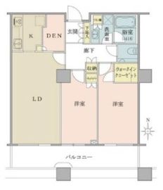 ブリリアタワー東京 22階 間取り図