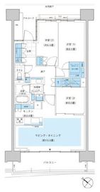 HARUMI FLAG PARK VILLAGE (晴海フラッグ パークヴィレッジ) 4階 間取り図