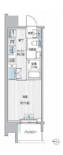 セントラーレ新城 1004 間取り図