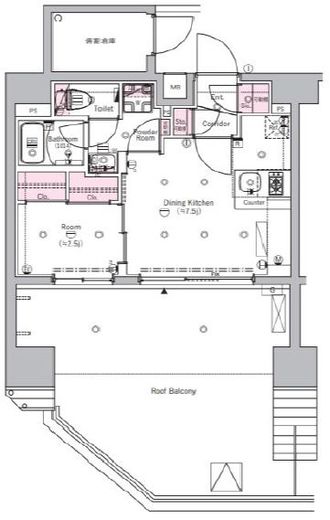 SYFORME SUMIYOSHIⅡ (シーフォルム住吉2) 13階 間取り図