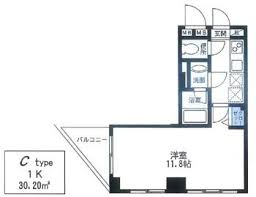 カスタリア門前仲町 903 間取り図