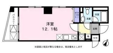 カスタリア門前仲町 801 間取り図