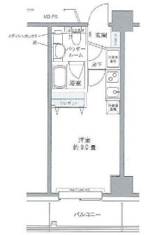 プライムアーバン豊洲 611 間取り図