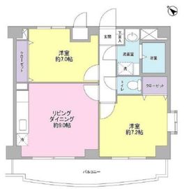 アビタシオン元住I 403 間取り図