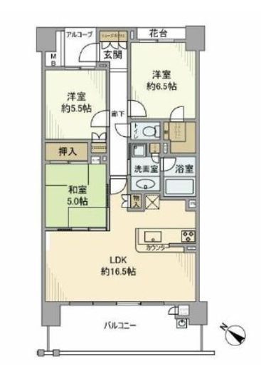 川崎サイトシティ 5階 間取り図