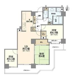 パークシティ新川崎 14階 間取り図