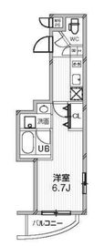 コスモリード目黒花房山 201 間取り図