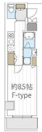 LEXE AZEST横濱関内 4階 間取り図
