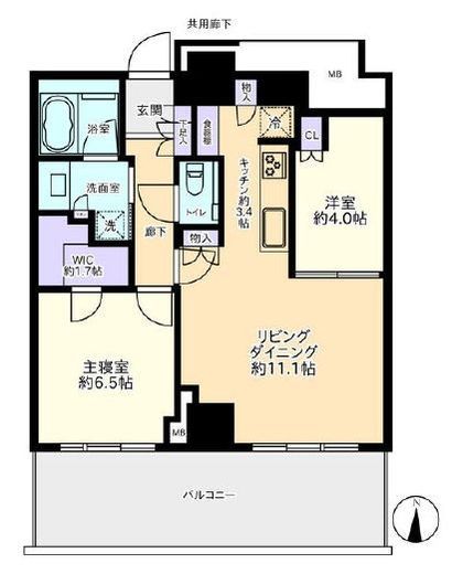 THE YOKOHAMA FRONT TOWER (ザ・ヨコハマフロントタワー) 21階 間取り図