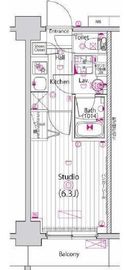 グランド・ガーラ横浜 4階 間取り図