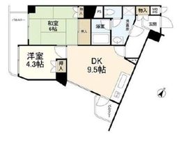 光シャンブル品川東八ツ山公園 8階 間取り図