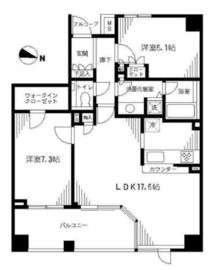 パークハウス旗の台六丁目 1階 間取り図