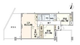 プラウド成城 1階 間取り図