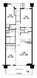 プラウドシティ元住吉 3階 間取り図