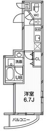 コスモリード目黒花房山 301 間取り図