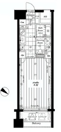 プラティーク日本橋 6階 間取り図