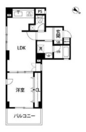 ルクレ日本橋蛎殻町 5階 間取り図