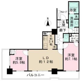 パークタワー秋葉原 21階 間取り図
