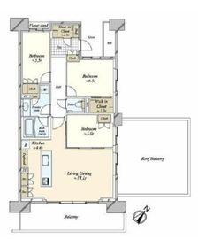 HARUMI FLAG SUN VILLAGE (晴海フラッグ サンヴィレッジ) 17階 間取り図