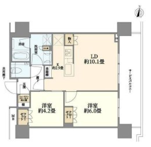 THE YOKOHAMA FRONT TOWER (ザ・ヨコハマフロントタワー) 25階 間取り図