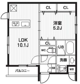 コスモリード目黒花房山 403 間取り図