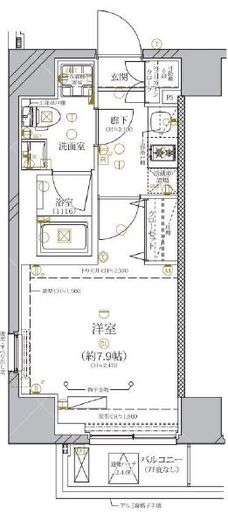 ディアレイシャス本所蔵前 7階 間取り図
