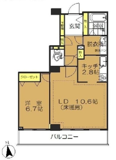 大泉学園ゆめりあタワー 12階 間取り図