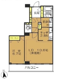 大泉学園ゆめりあタワー 12階 間取り図